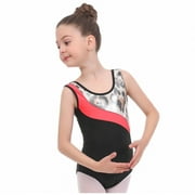 Ydojg Summer Toddler Boys Girls T Shrits Tees Sequin Leotards For Gymnastics Outfits Kids 1 Piece Colorful Dancewear Black 3-4 Years